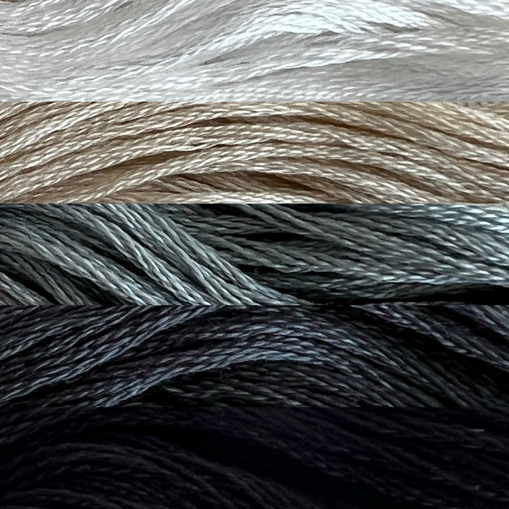 Cosmo Embroidery Floss Neutrals