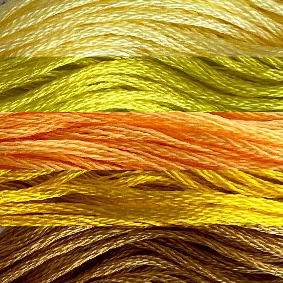 Cosmo Embroidery Floss Yellows