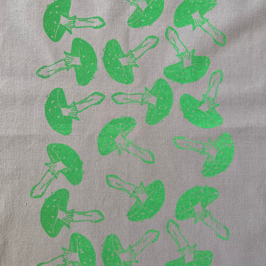 Mushroom Tea Towels ~ Screen Printed Cotton