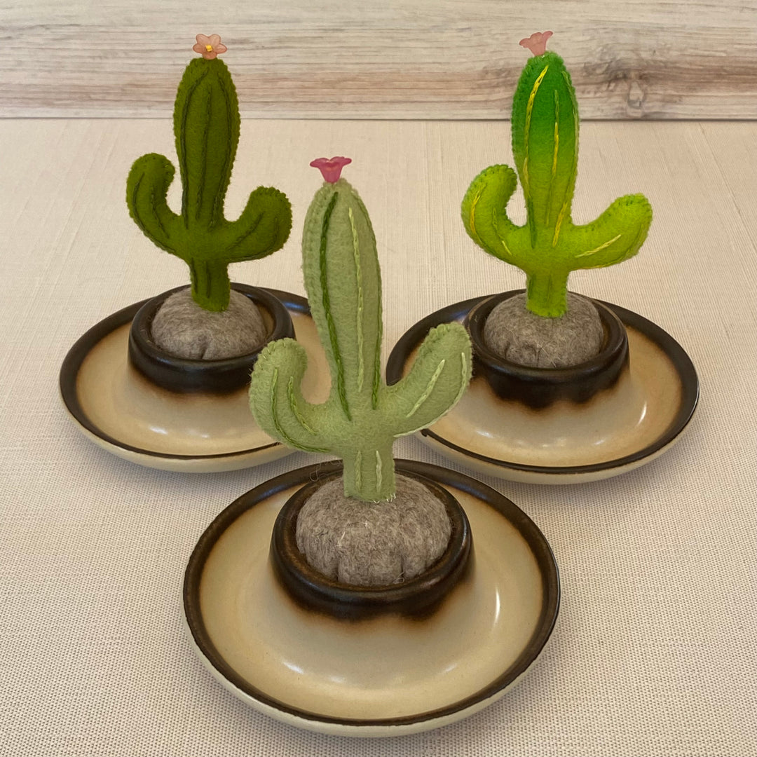 Saguaro Cactus Pincushion & Trinket Tray