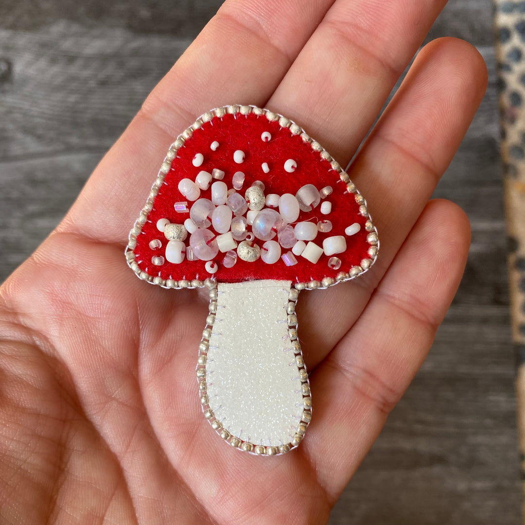 Mushroom Handmade Pin