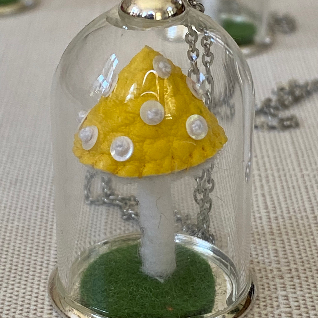 Mushroom Cloche Necklace