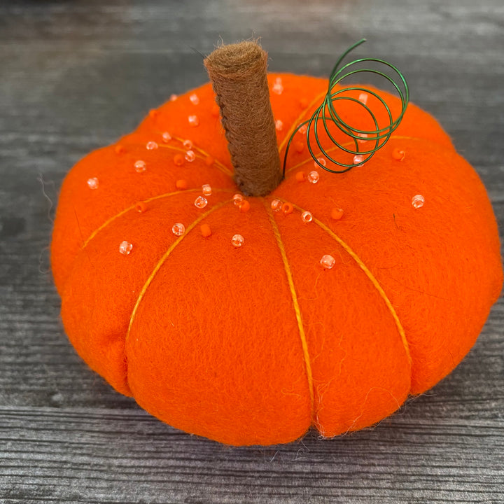 Large Pumpkin Pincushion